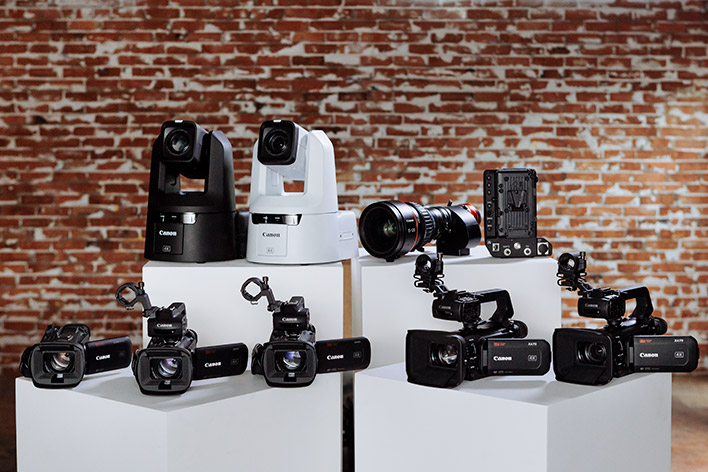 Canon Europe September 2022 Pro AV product launches - CR-N700 PTZ camera, XA75 & XA70 camcorders, XA65 & XA60 camcorders, CN8x15 IAS S cine-servo lens, EU-V3 expansion unit and the LEGRIA HF G70 camcorder