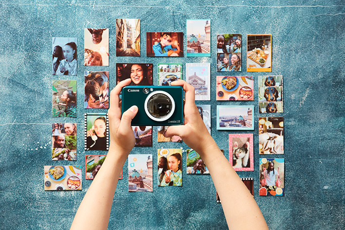 Canon Zoemini S2 ZINK print-out wall